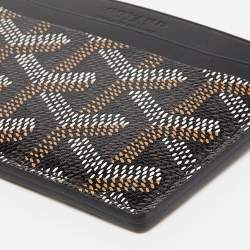 Goyard Brown Goyardine Coated Canvas and Leather Saint Sulpice Card Holder