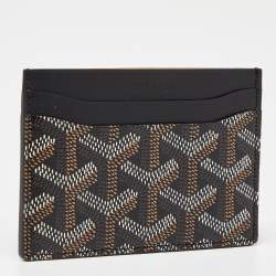 Goyard Brown Goyardine Coated Canvas and Leather Saint Sulpice Card Holder