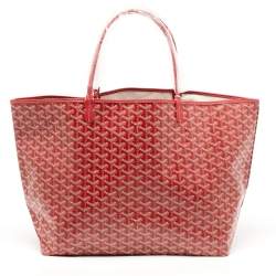 Goyard Red Goyardine Coated Canvas and Leather Saint Louis GM Tote