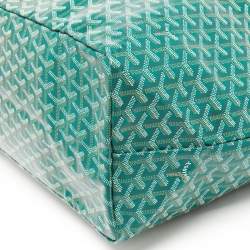 Goyard Green Goyardine Coated Canvas and Leather Saint Louis GM Tote