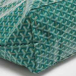 Goyard Green Goyardine Coated Canvas and Leather Saint Louis GM Tote