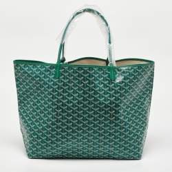 Goyard Green Goyardine Coated Canvas and Leather Saint Louis GM Tote