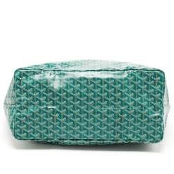 Goyard Green Goyardine Coated Canvas and Leather Saint Louis GM Tote