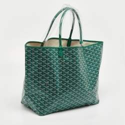 Goyard Green Goyardine Coated Canvas and Leather Saint Louis GM Tote