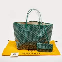Goyard Green Goyardine Coated Canvas and Leather Saint Louis GM Tote