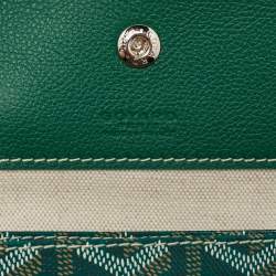 Goyard Green Goyardine Coated Canvas and Leather Saint Louis GM Tote