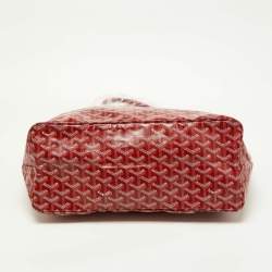 Goyard Red Goyardine Coated Canvas and Leather Saint Louis PM Tote