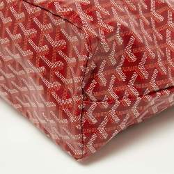 Goyard Red Goyardine Coated Canvas and Leather Saint Louis PM Tote