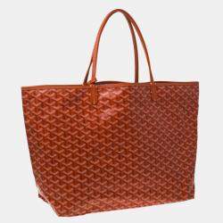 Goyard Orange Goyardine Coated Canvas and Leather Saint Louis GM Tote