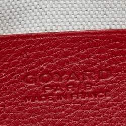 Goyard Red Goyardine Coated Canvas and Leather Plumet Crossbody Bag