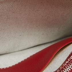 Goyard Red Goyardine Coated Canvas and Leather Plumet Crossbody Bag