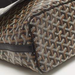 Goyard Black Goyardine Coated Canvas Capetien Messenger Bag