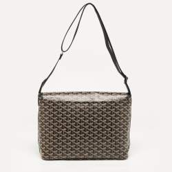 Goyard Black Goyardine Coated Canvas Capetien Messenger Bag