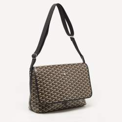Goyard Black Goyardine Coated Canvas Capetien Messenger Bag