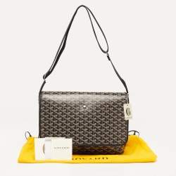 Goyard Black Goyardine Coated Canvas Capetien Messenger Bag