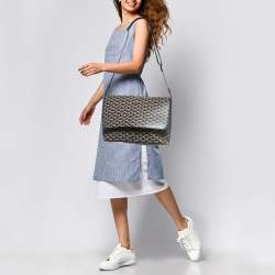 Goyard Black Goyardine Coated Canvas Capetien Messenger Bag