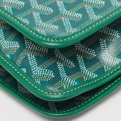 Goyard Green Goyardine Coated Canvas Plumet Crossbody Bag