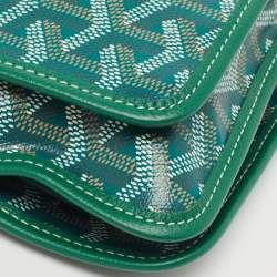 Goyard Green Goyardine Coated Canvas Plumet Crossbody Bag
