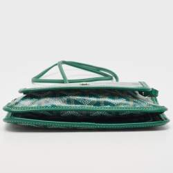 Goyard Green Goyardine Coated Canvas Plumet Crossbody Bag
