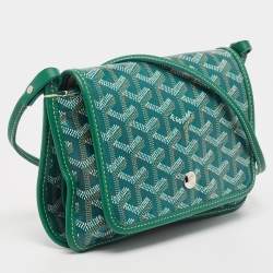 Goyard Green Goyardine Coated Canvas Plumet Crossbody Bag