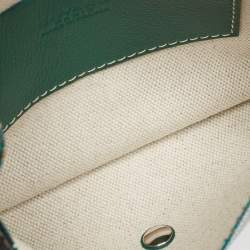 Goyard Green Goyardine Coated Canvas Plumet Crossbody Bag