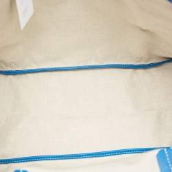 Pre Owned Goyard Blue Goyardine Coated Canvas and Leather Saint Louis PM Tote