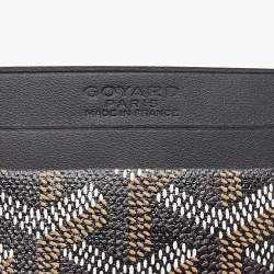مملوكة مسبقًا Goyard Black Goyardine Coated Canvas and Leather Saint Sulpice Card Holder