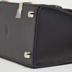 Pre Owned Goyard Black Goyardine Coated Canvas & Leather Limited Edition Customized Heart Mini Saigon Top Handle Bag