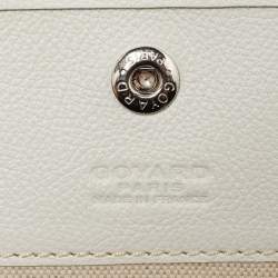 Pre Owned Goyard White Goyardine Canvas and Leather Saint Louis PM Tote