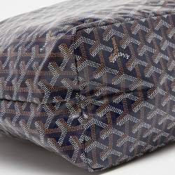 Goyard Blue Goyardine Coated Canvas and Leather Saint Louis PM Tote