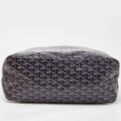 Goyard Blue Goyardine Coated Canvas and Leather Saint Louis PM Tote