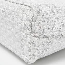 Goyard White Goyardine Coated Canvas and Leather Saint Louis PM Tote
