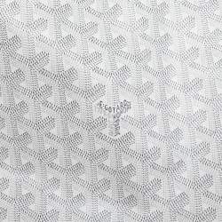 Goyard White Goyardine Coated Canvas and Leather Saint Louis PM Tote