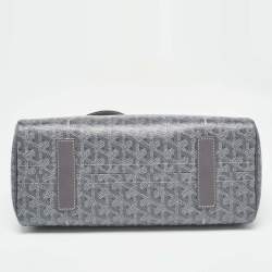 Goyard Grey Goyardine Coated Canvas and Leather Goyard Rouette PM Bag