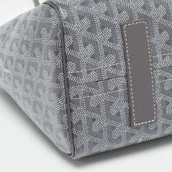 Goyard Grey Goyardine Coated Canvas and Leather Goyard Rouette PM Bag