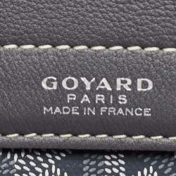 Goyard Grey Goyardine Coated Canvas and Leather Goyard Rouette PM Bag