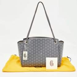 Goyard Grey Goyardine Coated Canvas and Leather Goyard Rouette PM Bag