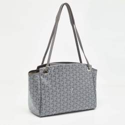 Goyard Grey Goyardine Coated Canvas and Leather Goyard Rouette PM Bag