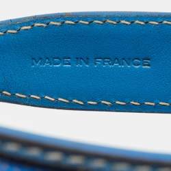 Goyard Blue Goyardine Coated Canvas and Leather Dog Collar 