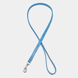 Goyard Blue Goyardine Coated Canvas and Leather Edmond Dog Leash