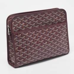 Goyard Burgundy Goyardine Coated Canvas Jouvence GM Toiletry Bag