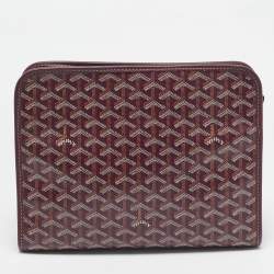Goyard Burgundy Goyardine Coated Canvas Jouvence GM Toiletry Bag
