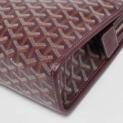 Goyard Burgundy Goyardine Coated Canvas Jouvence GM Toiletry Bag