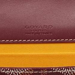 Goyard Burgundy Goyardine Coated Canvas and Leather Mini Monte Carlo Phone Case