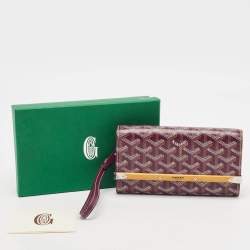 Goyard Burgundy Goyardine Coated Canvas and Leather Mini Monte Carlo Phone Case