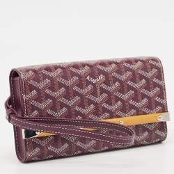 Goyard Burgundy Goyardine Coated Canvas and Leather Mini Monte Carlo Phone Case