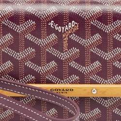 Goyard Burgundy Goyardine Coated Canvas and Leather Mini Monte Carlo Phone Case