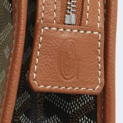Goyard Brown Goyardine Coated Canvas and Leather Jouvence MM Toiletry Pouch