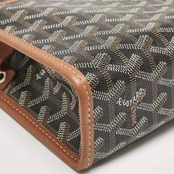 Goyard Brown Goyardine Coated Canvas and Leather Jouvence MM Toiletry Pouch
