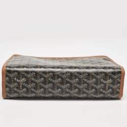 Goyard Brown Goyardine Coated Canvas and Leather Jouvence MM Toiletry Pouch
